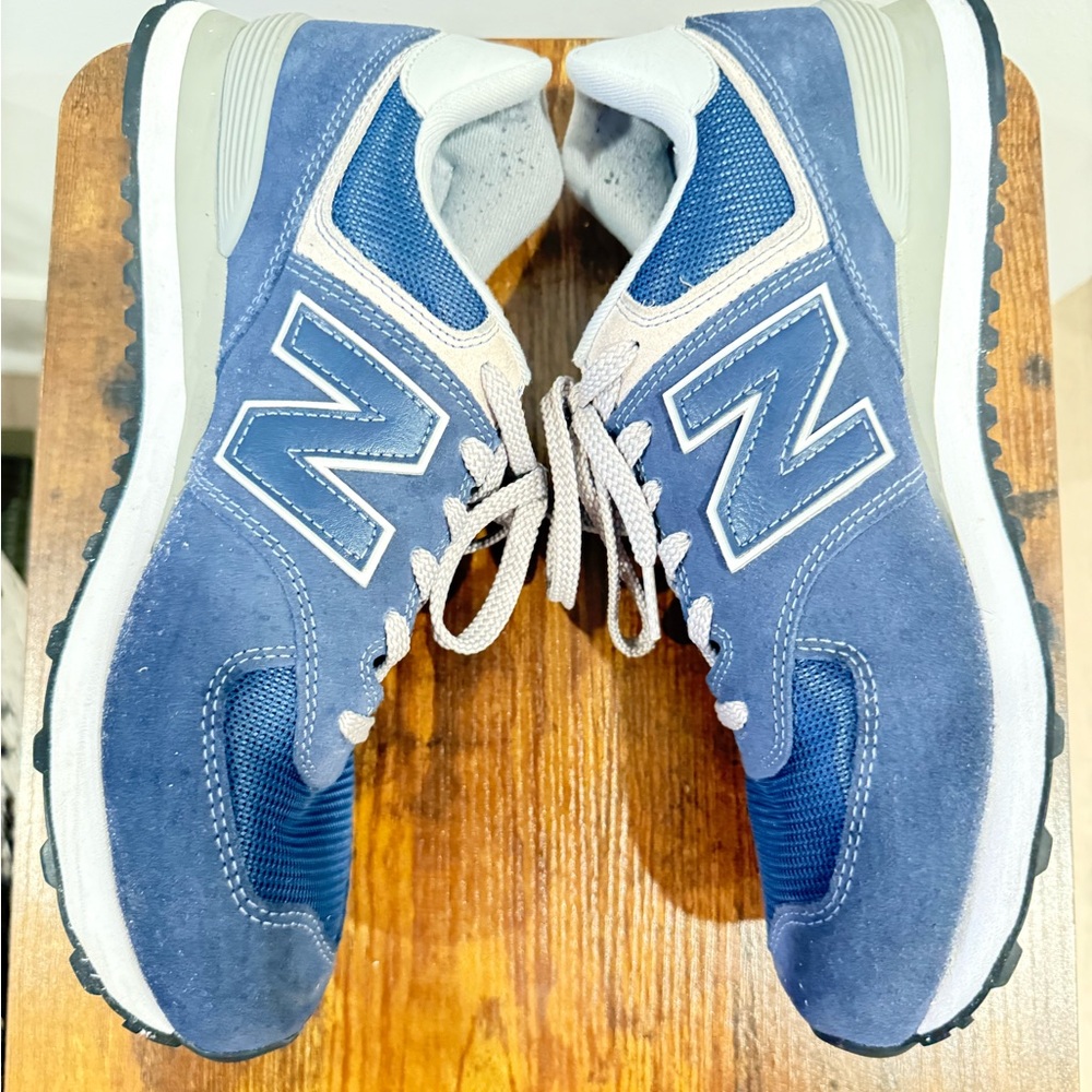 New Balance Blue and White Sneakers Classic Design